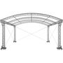 Naxpro Truss Scènes à toit an arc